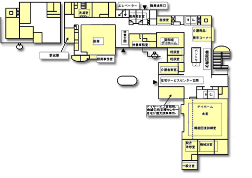 桐ヶ丘やまぶき荘1階 見取り図